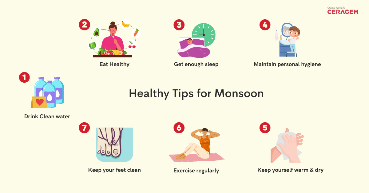 Healthy Tips for Monsoon